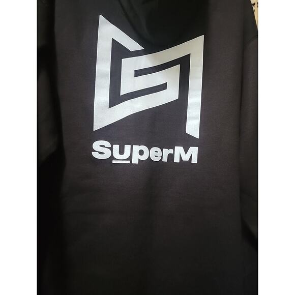 Kpop SuperM Black Hoodie Men Large Jopping Taeyong Mark Ten Kai Lucas A111 New - Picture 4 of 6